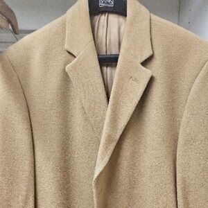 Wool Tan Traditional Top Coat
